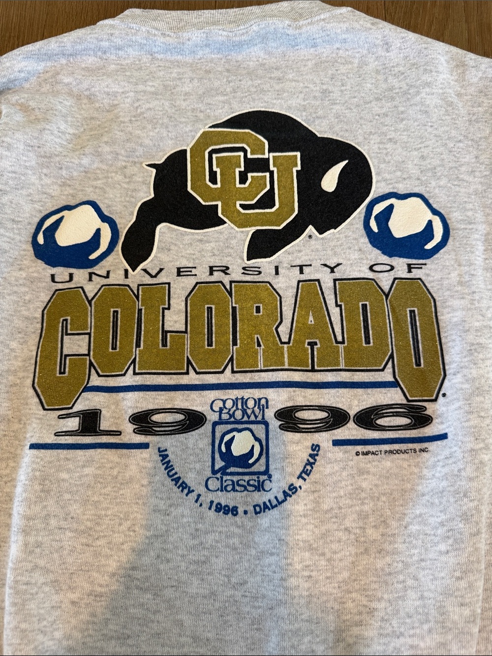 Vintage 1996 Cotton Bowl Sweatshirt University of Colorado - L - Picture 4 of 4